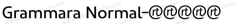 Grammara Normal字体转换